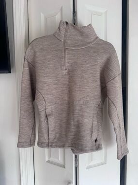 lululemon athletica Heathered Taupe Half-Zip Cozy Pullover